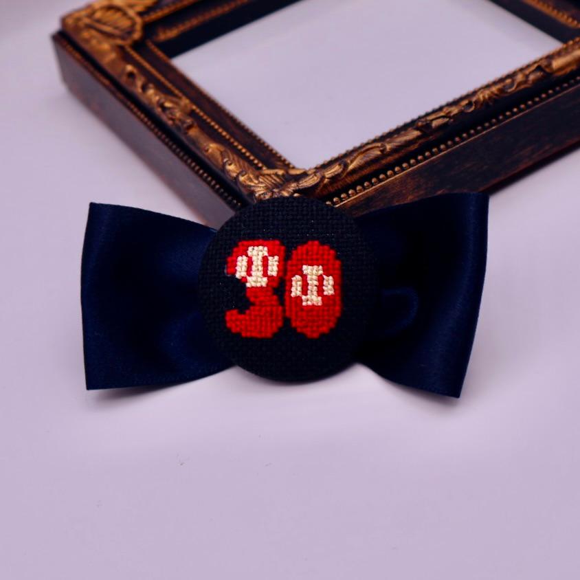 【番号オーダー可能】オリックス・バファローズ風カラー 2025年夏の陣 くるみボタンのヘアゴム クロスステッチ | 7枚目